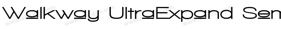 Walkway UltraExpand SemiBold字体转换